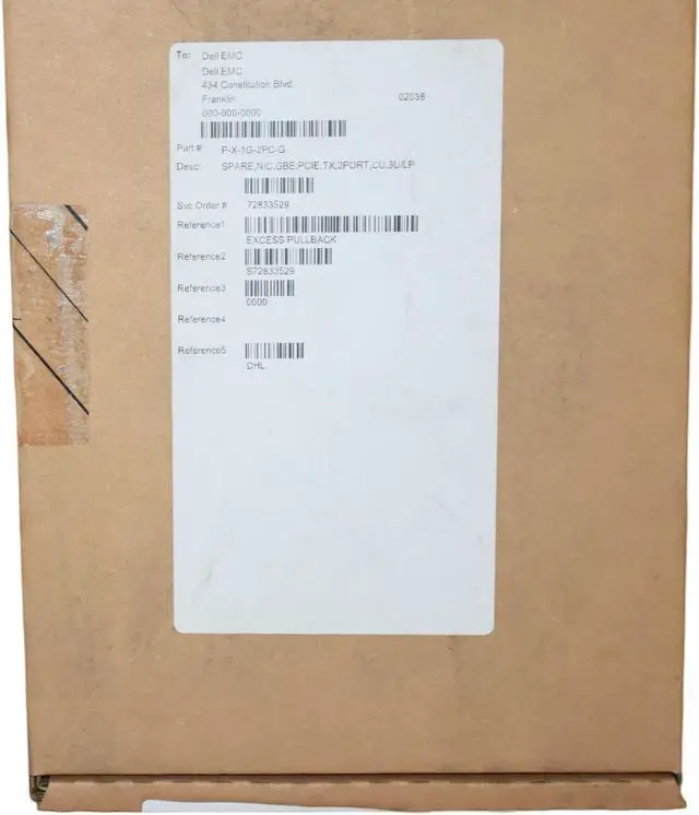 Alt view image 6 of 7 - Dell EMC 1Gb Dual Port FC PCle Network Interface Card P-X-1G-2PC-G