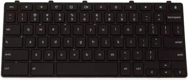 Alt view image 2 of 6 - Dell Chromebook 11 3181 3189 2-in-1 US Black Keyboard 05XVF4 HNXPM