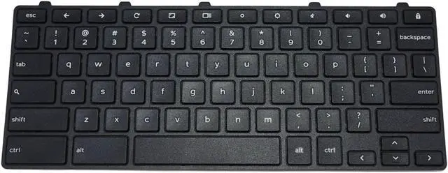 Alt view image 4 of 6 - Dell Chromebook 11 3181 3189 2-in-1 US Black Keyboard 05XVF4 HNXPM