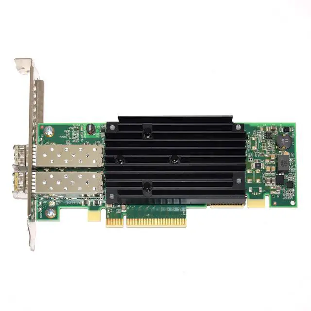 Alt view image 3 of 6 - Solar Flare SR203 Dual Port 10gb with SFP Network Adapter Card Server SF10050020