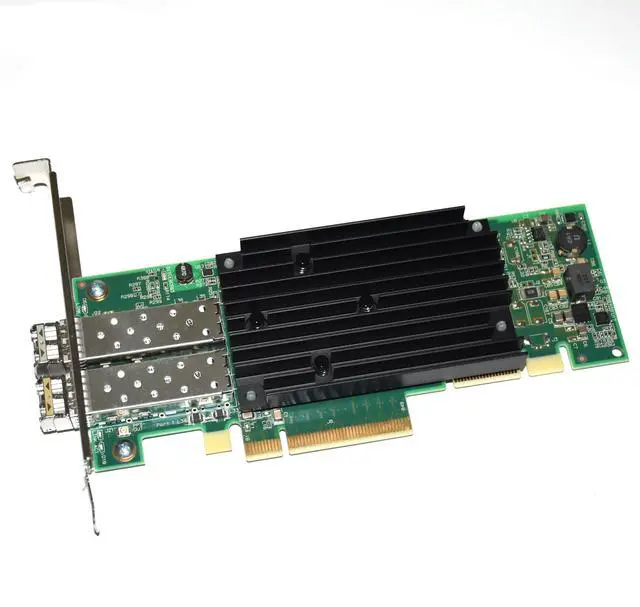 Alt view image 4 of 6 - Solar Flare SR203 Dual Port 10gb with SFP Network Adapter Card Server SF10050020