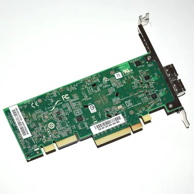 Alt view image 5 of 6 - Solar Flare SR203 Dual Port 10gb with SFP Network Adapter Card Server SF10050020