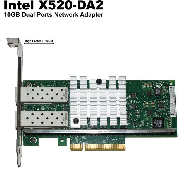 Intel X520-DA2 10Gb Dual Port SFP Network Server Adapter High