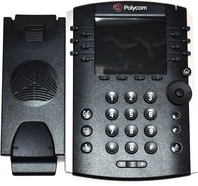 Alt view image 2 of 9 - Polycom VVX 411 Corded 12 Line PoE IP Phone AC Adapter 2200-48450-001