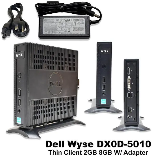 Main image of Dell Wyse DX0D 5010 Desktop AMD G-T48E 1.40 GHz  with 2GB DDR3 SDRAM and 8GB SSD 9MKV0-SP-A14