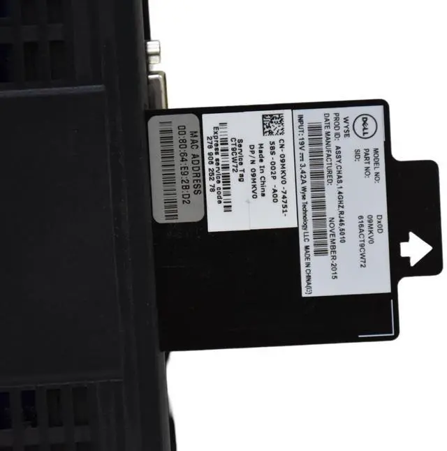 Alt view image 2 of 6 - Dell Wyse DX0D 5010 Desktop AMD G-T48E 1.40 GHz  with 2GB DDR3 SDRAM and 8GB SSD 9MKV0-SP-A14