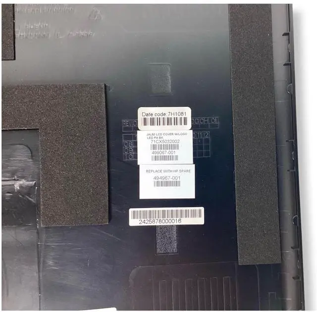 Alt view image 7 of 7 - HP Pavilion DV4-1300 14.1 Inch LCD Lid Back Cover Black 494967-001