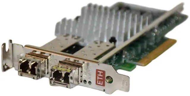 Alt view image 4 of 7 - Intel X520-SR2 Dual-Port 10GbE SFP+ PCIe 2.0 x 8 Low-Profile Network Adapter 82599 Chipset E10G42BFSR/LP