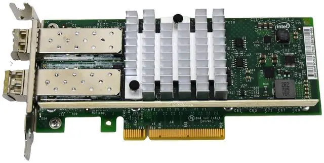 Alt view image 2 of 7 - Intel X520-SR2 Dual-Port 10GbE SFP+ PCIe 2.0 x 8 Low-Profile Network Adapter 82599 Chipset E10G42BFSR/LP