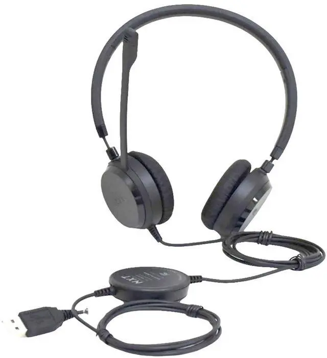 Alt view image 2 of 7 - Ebid-Dealz Replacement for NXT UC-2000 Headset Sound by Jabra for Professional Stereo Headset with Noise-Canceling Mic, Adjustable Headband NX55445 HSC016 UC-2000