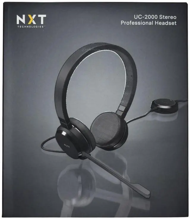Alt view image 4 of 7 - Ebid-Dealz Replacement for NXT UC-2000 Headset Sound by Jabra for Professional Stereo Headset with Noise-Canceling Mic, Adjustable Headband NX55445 HSC016 UC-2000