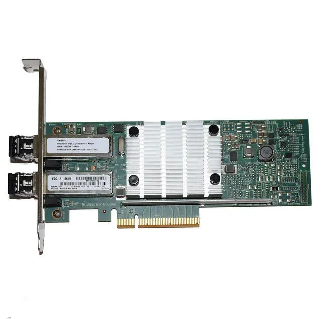 Alt view image 2 of 6 - HP 530SFP+ 10GbE Dual-Port SFP+ PCIe 2.0 x8 Server Network Adapter Card Cavium 57810S High Profile 656244-001