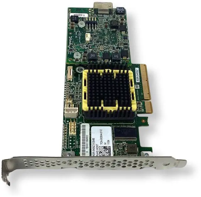 Alt view image 3 of 7 - Adaptec ASR-5405Z RAID Controller 512MB Cache PCIe x8 4-Port SAS SATA ZMCP Full-Height ASR-5405Z