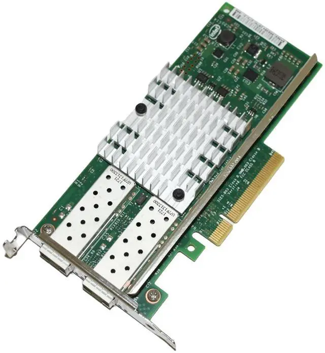 Alt view image 3 of 7 - Dell X520-DA2 10GbE Dual Port SFP+ Network Adapter Low Profile Intel 82599 Chipset 942V6