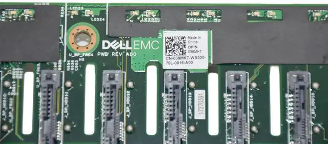 Alt view image 3 of 7 - Dell PowerEdge C6400 Backplane V2 24 x 2.5" SAS SATA NVMe Drive Expansion Module 39MK7
