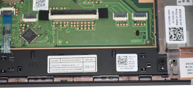 Alt view image 6 of 7 - Dell Latitude E7470 Palmrest Assembly with Touchpad Black 9VXX8