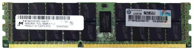 Alt view image 2 of 3 - Micron 16GB 2Rx4 DDR3L-1333MHz PC3L-10600R ECC Registered Server RAM MT36KSF2G72PZ-1G4D1