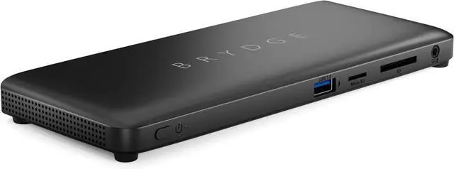 Alt view image 3 of 7 - Brydge Stone C Docking Station, 12 Expansion Ports, Windows 10 & 11 Laptop Compatible, Dock Supports Multiple Displays, 100 Watts of Power, USB-A, USB-C, HDMI, DP, 3.5mm, SD, MicroSD