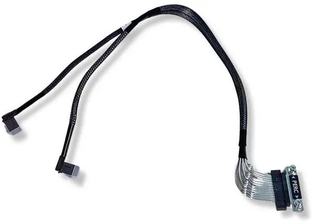 Alt view image 6 of 7 - Dell PERC Dual Mini SAS 17" HDD RAID Cable SFF-8643 for PowerEdge R630 R730 DK50W