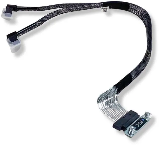Alt view image 5 of 7 - Dell PERC Dual Mini SAS 17" HDD RAID Cable SFF-8643 for PowerEdge R630 R730 DK50W