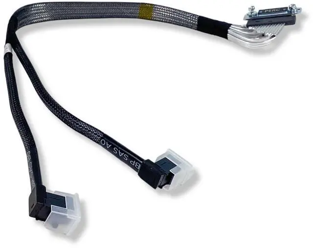 Alt view image 7 of 7 - Dell PERC Dual Mini SAS 17" HDD RAID Cable SFF-8643 for PowerEdge R630 R730 DK50W