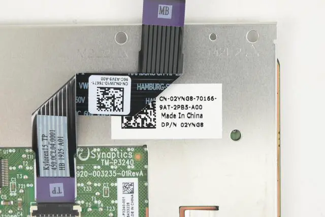 Alt view image 2 of 6 - Dell OEM Inspiron 15 7570 7573 Touchpad Sensor Module w/ Cable 2YNG8