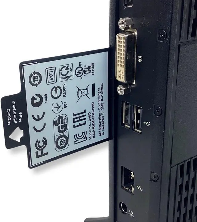 Alt view image 2 of 7 - Dell Wyse 5010 DX0D Thin Client AMD G-T48E 1.4GHz Dual-Core 2GB RAM 8GB SSD ThinOS 8.5 13KTW