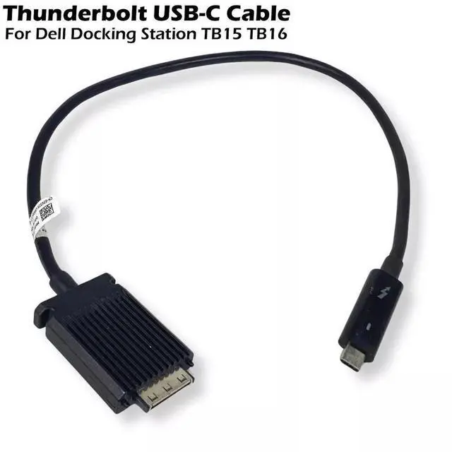 Main image of Dell Thunderbolt 3 USB-C Cable for TB15/TB16 Docking Station (K16A, K17A) High-Speed 40Gbps  3V37X