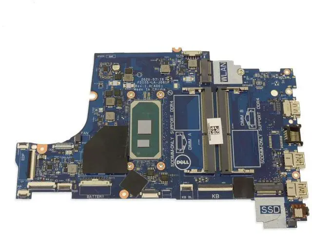 Alt view image 2 of 7 - Dell Inspiron 3493 Motherboard Intel Core i3-1005G1 Integrated Graphics Laptop System Board
TW31C