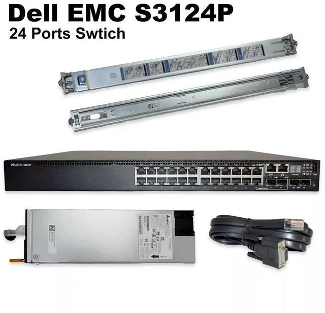 Alt view image 4 of 10 - Dell EMC S3124P 24 Ports Switch G9YF5