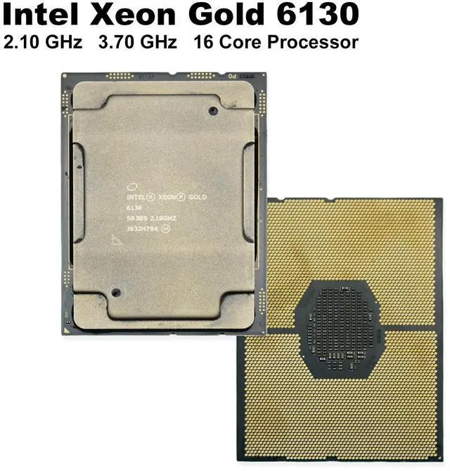 Alt view image 3 of 5 - Intel Xeon Gold 6130 2.1Ghz 22MB Cache 16C 32T Sockets FCLGA3647 SR3B9