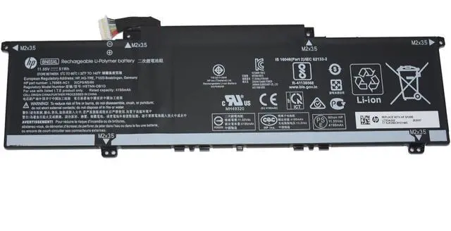 Alt view image 3 of 6 - New Genuine HP Envy X360 BN03XL L77034-005 Battery 51WH