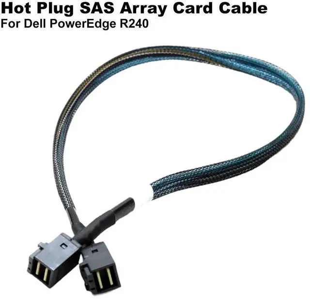 Main image of Dell PowerEdge R240 R340 Backplane PCIe PERC Mini SAS HD Cable SFF-8643 Lot of 4 882WV