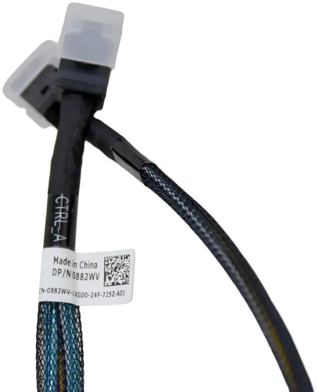 Alt view image 2 of 4 - Dell PowerEdge R240 R340 Backplane PCIe PERC Mini SAS HD Cable SFF-8643 Lot of 4 882WV