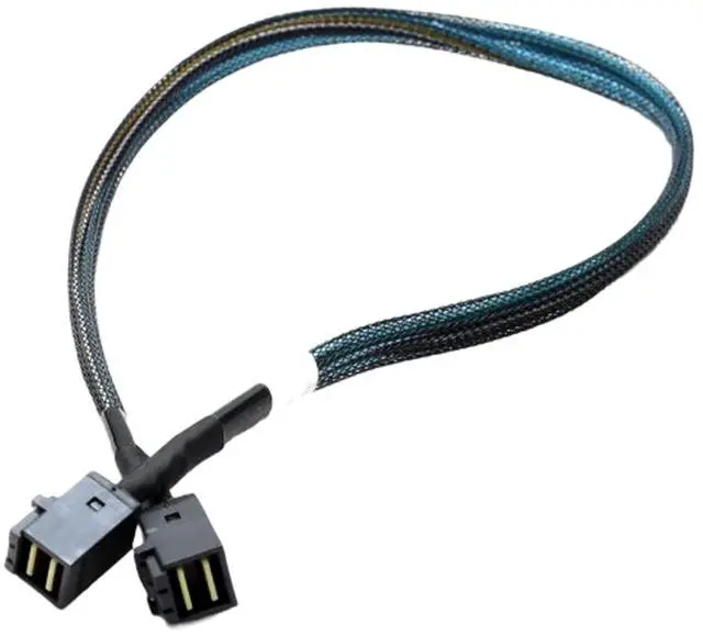 Alt view image 3 of 4 - Dell PowerEdge R240 R340 Backplane PCIe PERC Mini SAS HD Cable SFF-8643 Lot of 4 882WV