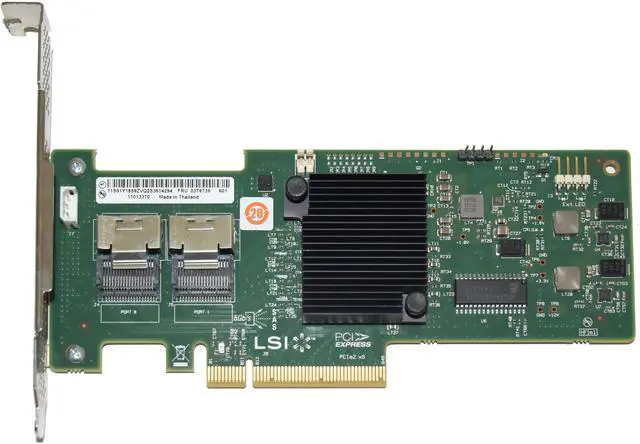 Alt view image 2 of 7 - LSI MegaRAID 8-Port 6Gb/s SAS SATA PCIe 2.0 x8 RAID Controller with High and Low Profile Bracket 9240-8i