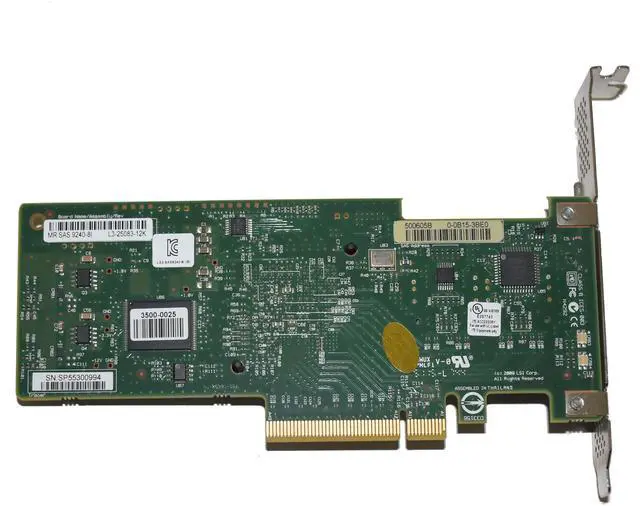 Alt view image 5 of 7 - LSI MegaRAID 8-Port 6Gb/s SAS SATA PCIe 2.0 x8 RAID Controller with High and Low Profile Bracket 9240-8i