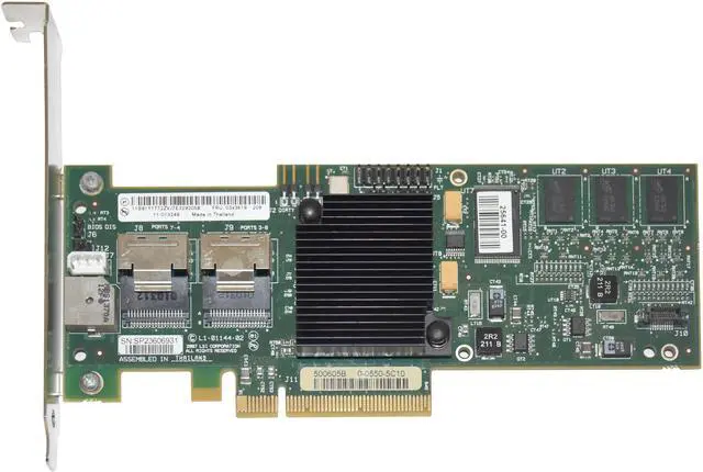 Alt view image 2 of 7 - LSI MegaRAID 8708EM2 SAS RAID Controller PCIe x8 3Gb/s SATA/SAS 8-Port Internal RAID Card LSI00187