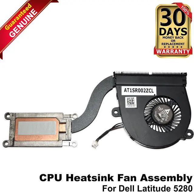 Alt view image 3 of 7 - Dell OEM Latitude 5280 CPU Heatsink Fan Assembly for Intel Graphics UMA 3XN3N