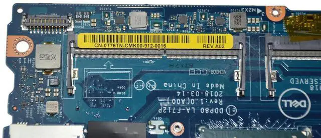 Alt view image 5 of 7 - Dell OEM Motherboard T76TN for Precision 3530 | Xeon E-2176M | DDR4 | Nvidia Quadro P600