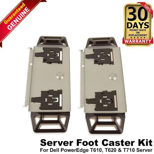 Main image of Dell T501M Caster Foot Kit Replacement for PowerEdge T610 T710 T620 T330 T440 Servers