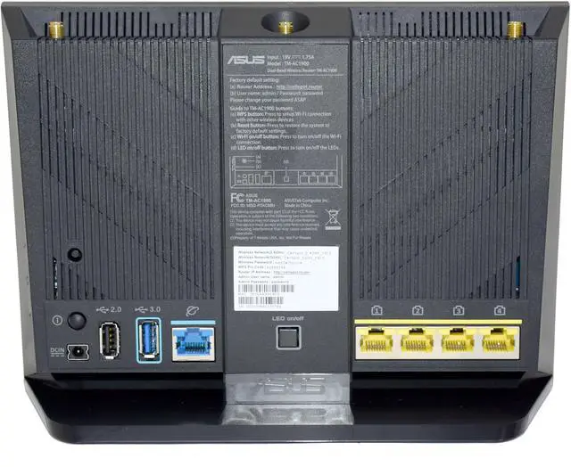 Alt view image 6 of 10 - T-Mobile Asus OEM WiFi Cellspot 1300Mbps 4 Port Wireless Router TM-AC1900