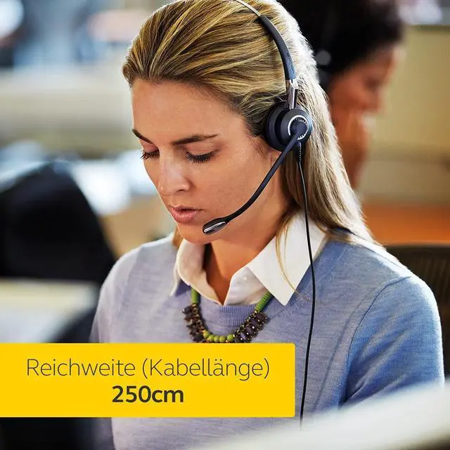 Alt view image 4 of 7 - Jabra Biz 2400 II Duo USB Headset