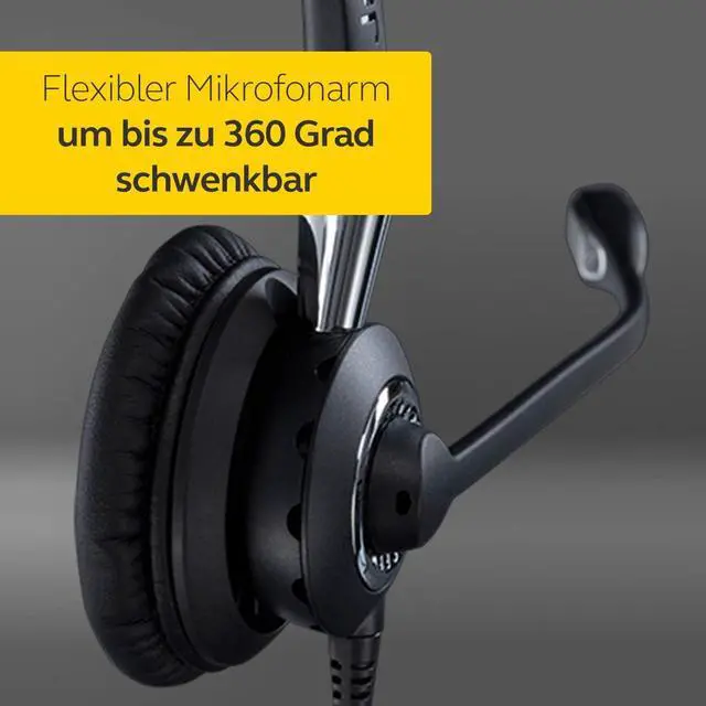 Alt view image 6 of 7 - Jabra Biz 2400 II Duo USB Headset