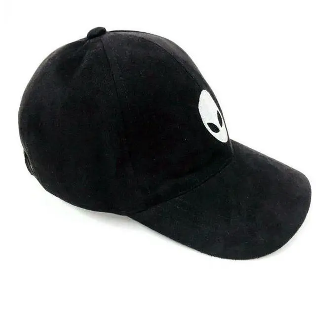 Alt view image 3 of 7 - Dell Alienware Embroidered Alien Logo Adjustable Baseball Cap Black  F837R