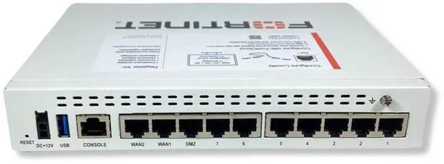 Alt view image 2 of 7 - Fortinet Fortigate-61e Security Firewall Appliance with AC Adapter Box Manual