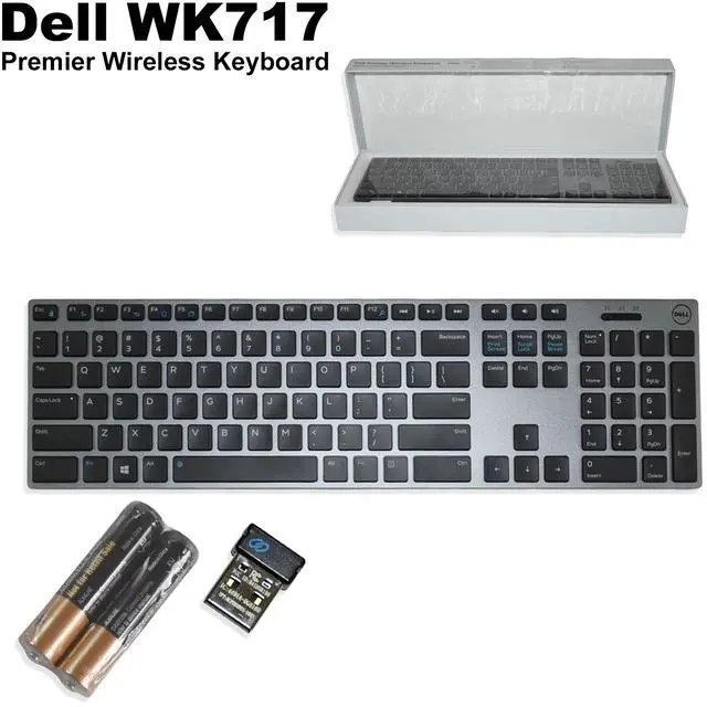 Main image of Dell WK717 Premier Wireless Keyboard with Bluetooth & USB Receiver US Layout 0YP4YT YP4YT