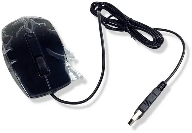 Alt view image 4 of 7 - Dell USB Wired Laser Mouse 6-Button Scroll Wheel Black J660D V7623 Lot of 3