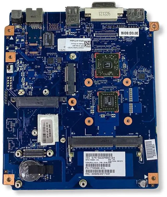Alt view image 2 of 7 - Dell Wyse 5010 DX0D Thin Client Motherboard AMD G-T48E 1.4 GHz Dual Core CPU DDR3 SDRAM 0YTV6W YTV6W