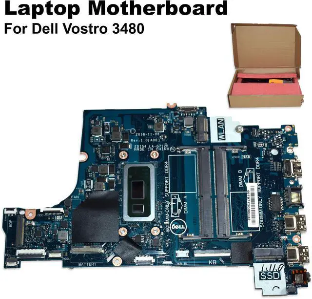 Alt view image 2 of 7 - Dell Laptop Motherboard for Vostro 3480 Series Laptops - Intel Pentium - NNJ6P